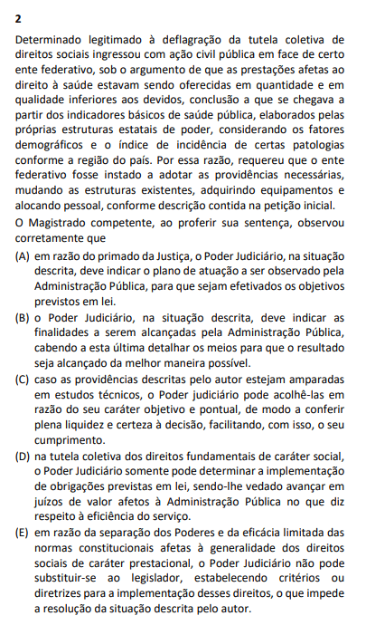 Questão 2 - Constitucional