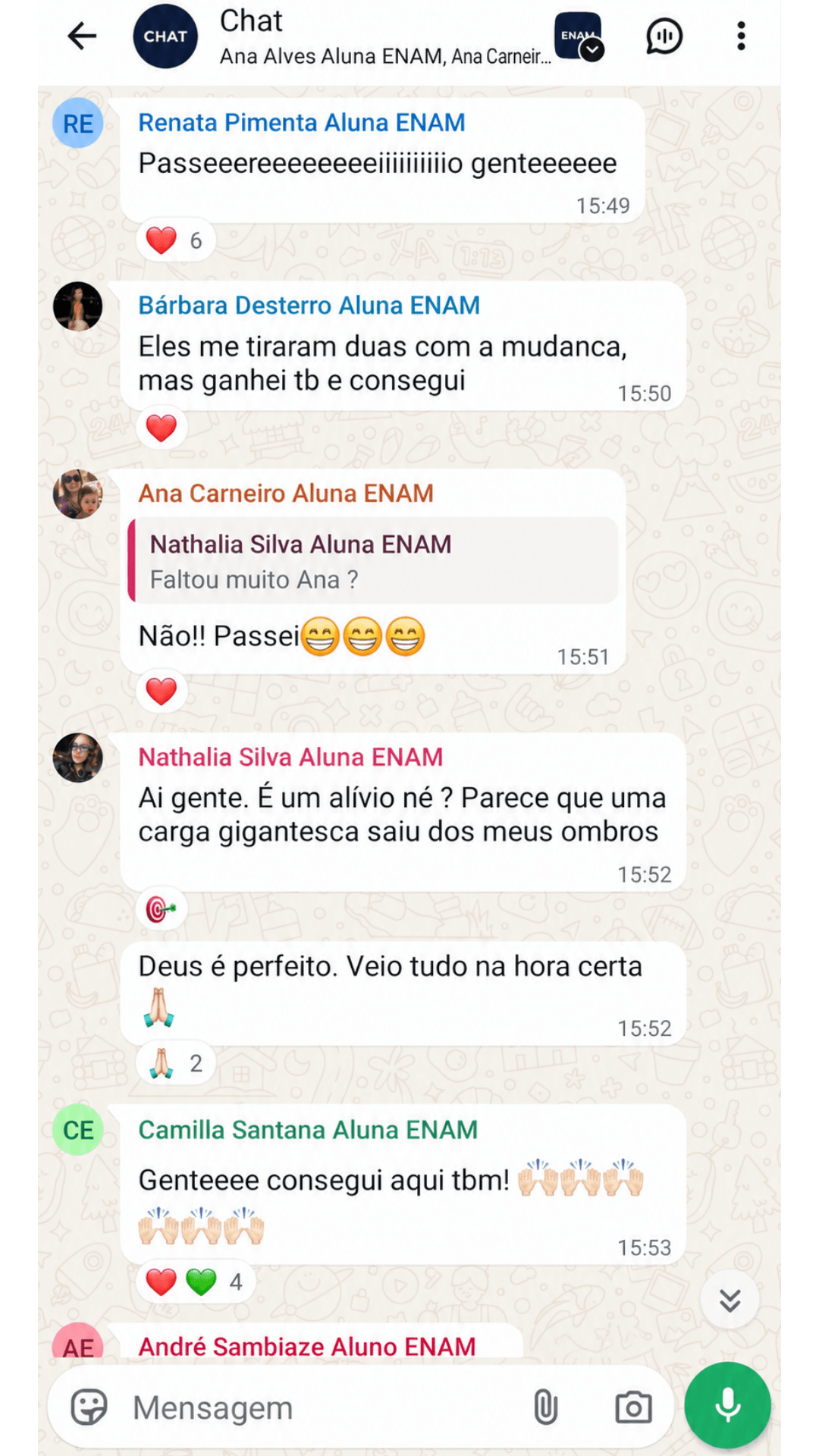 Depoimento dia da Aprovacao ENAM 5 Parte 4 webp