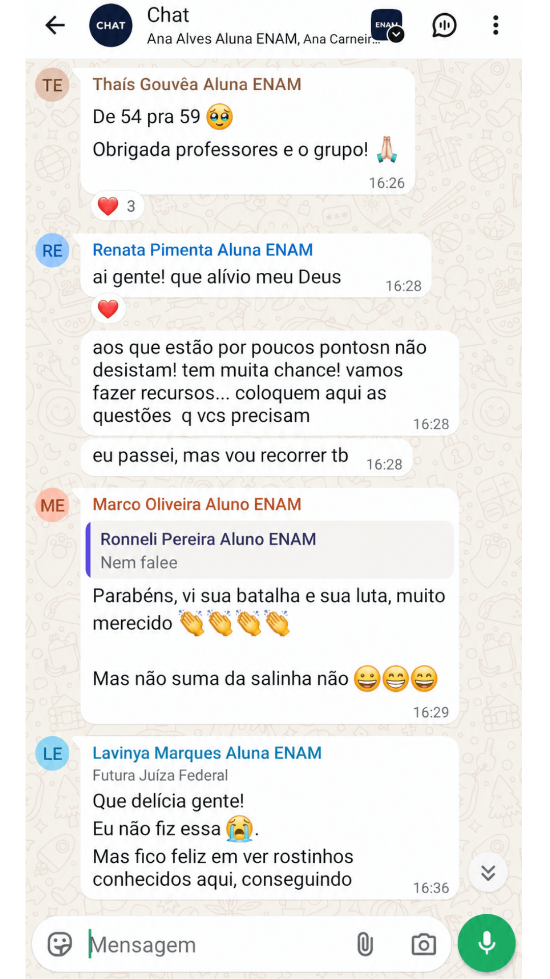 Depoimento dia da Aprovacao ENAM 5 Parte 7 webp