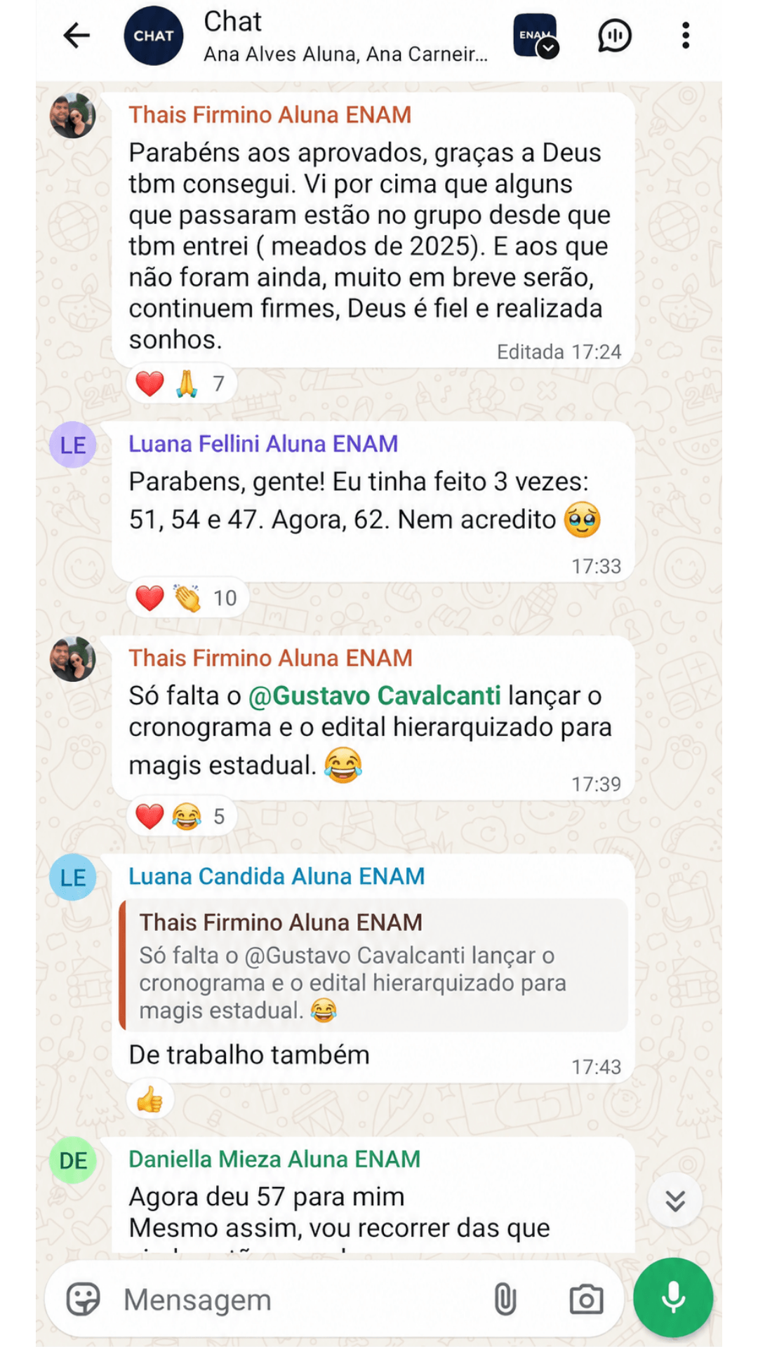 Depoimento dia da Aprovacao ENAM 5 Parte 8 webp