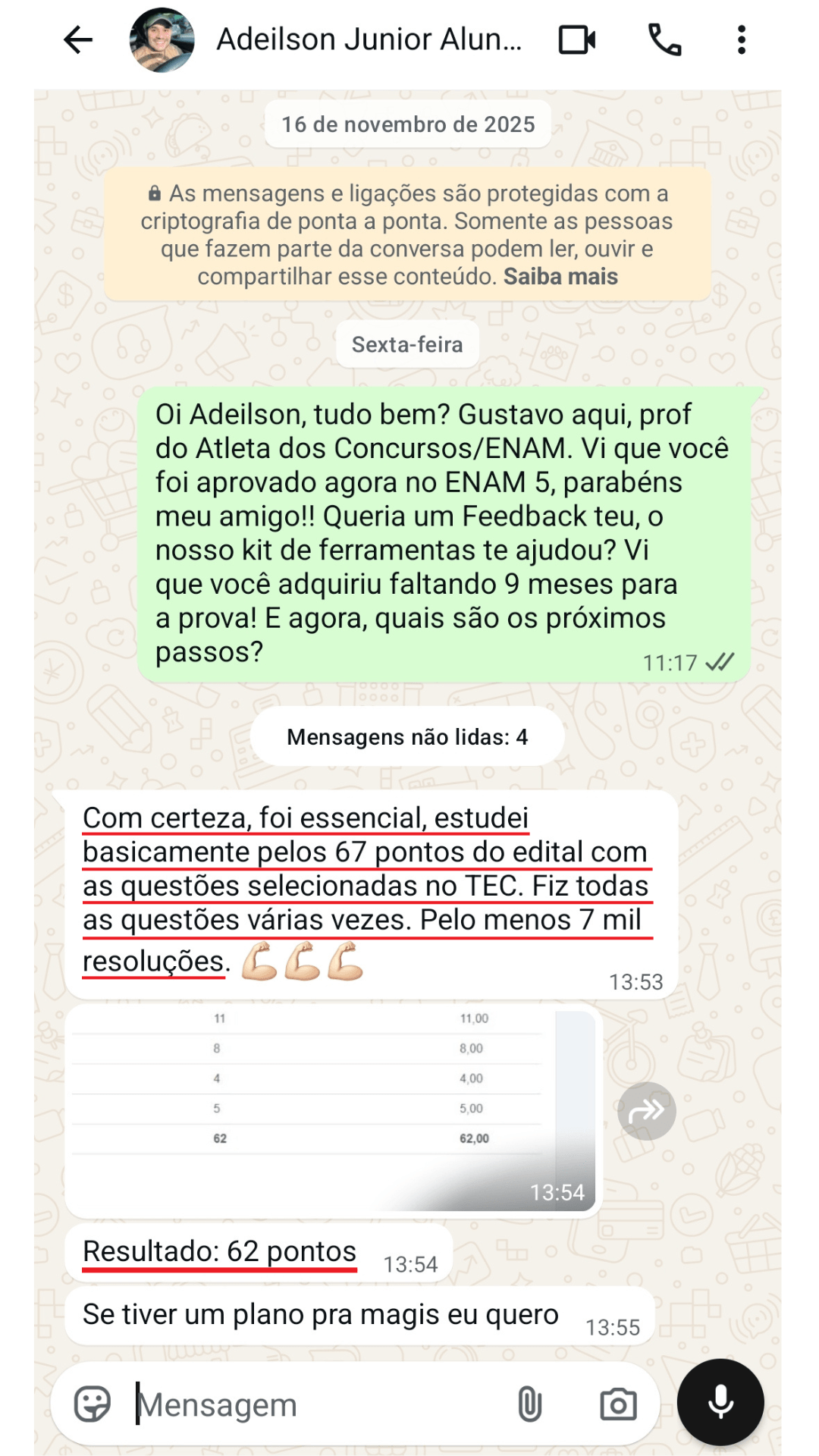 Depoimento Adeilson Junior ENAM 5