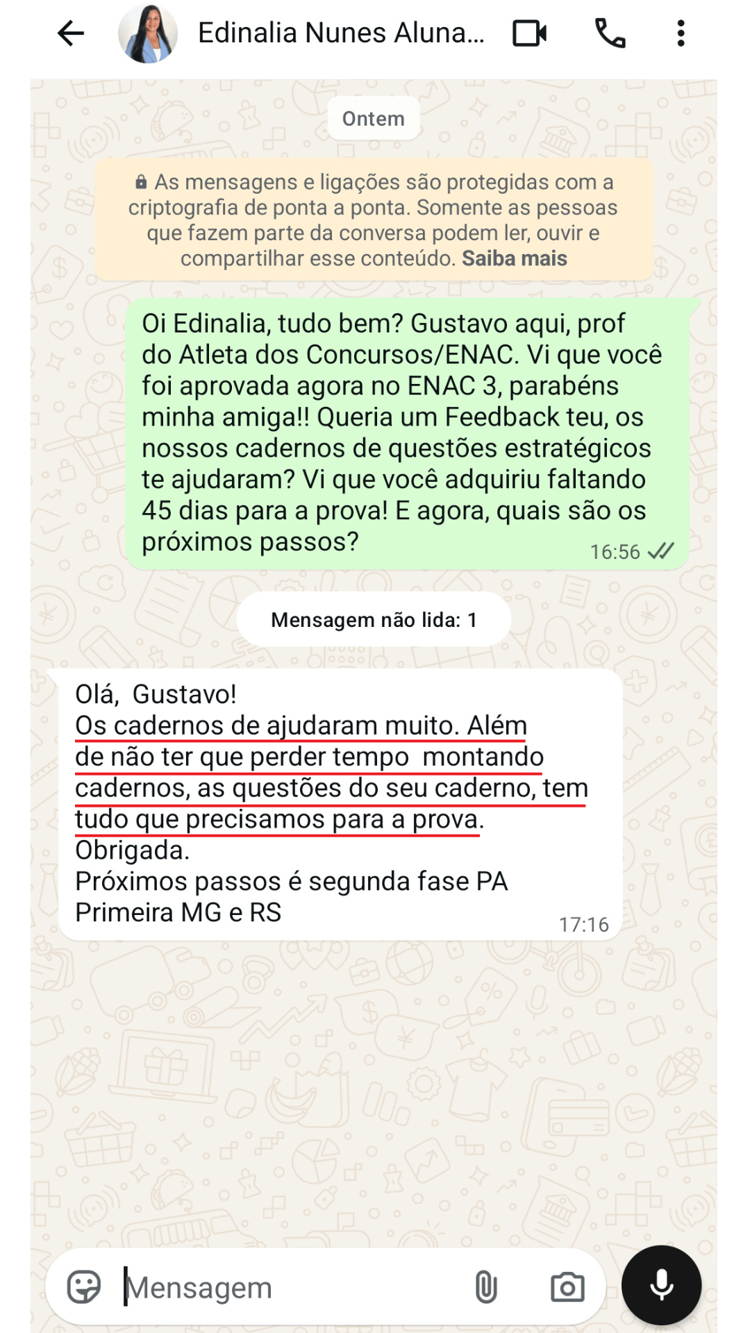 Depoimento Edinalia Nunes - ENAC