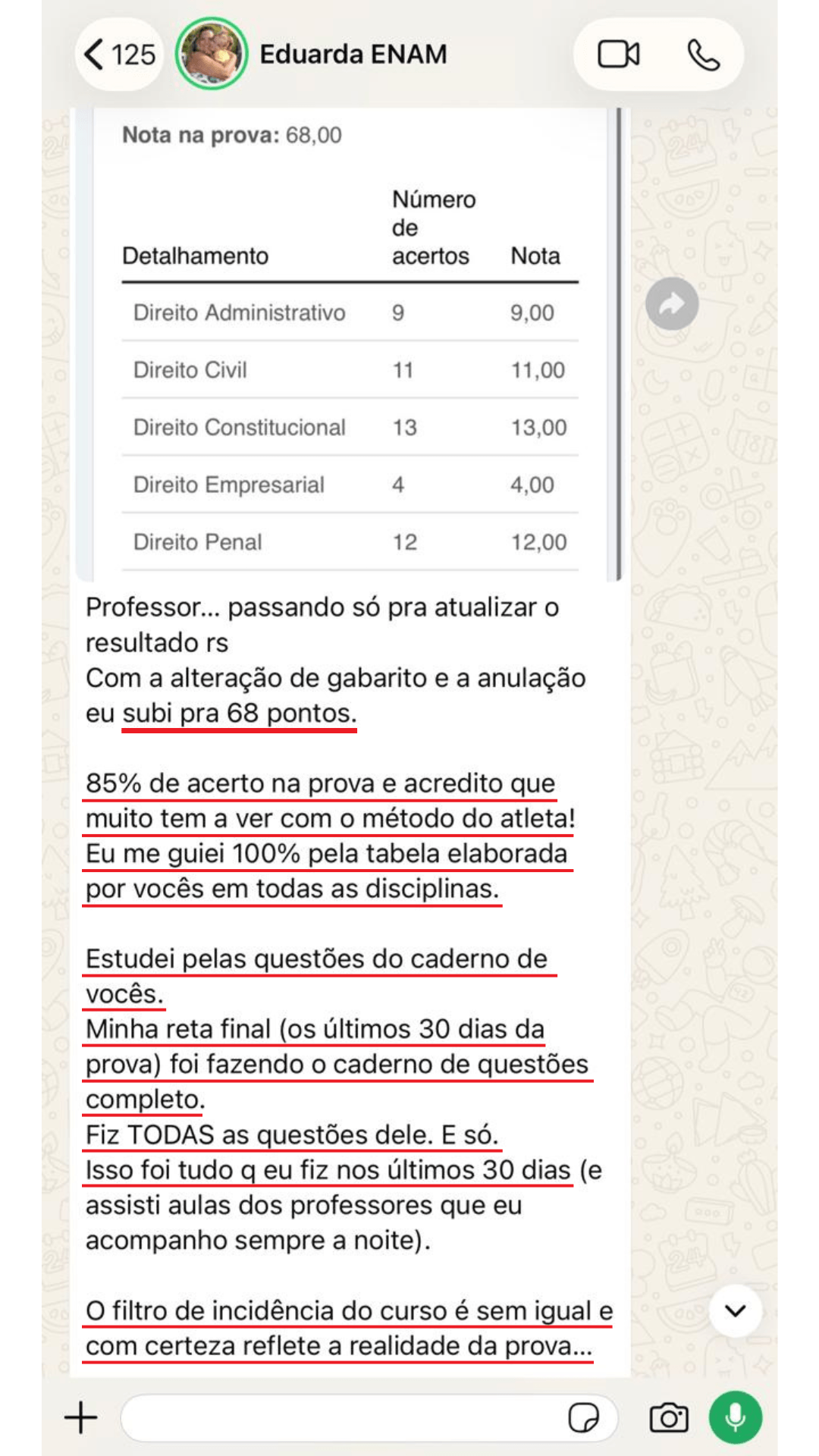 Depoimento Eduarda Iozzi ENAM 5 parte 1