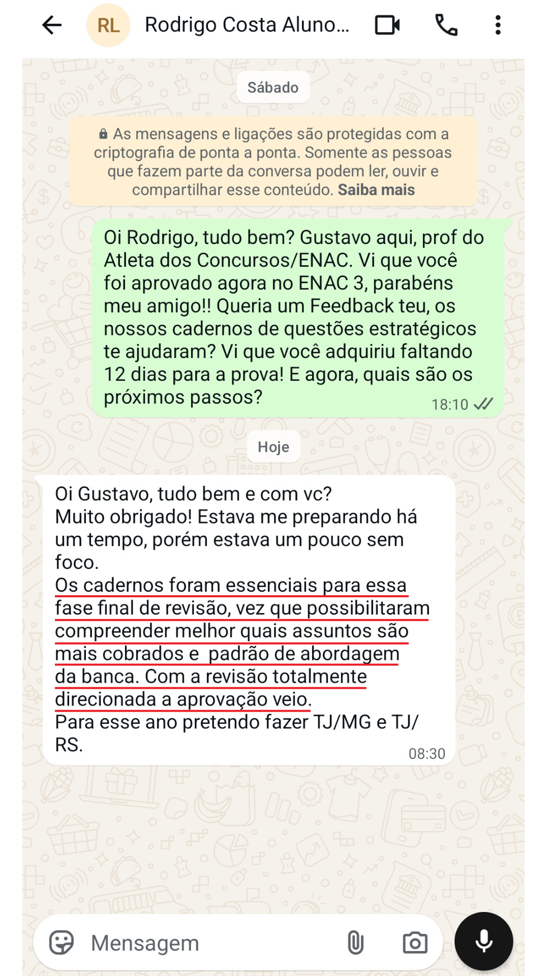 Depoimento Rodrigo Costa - ENAC