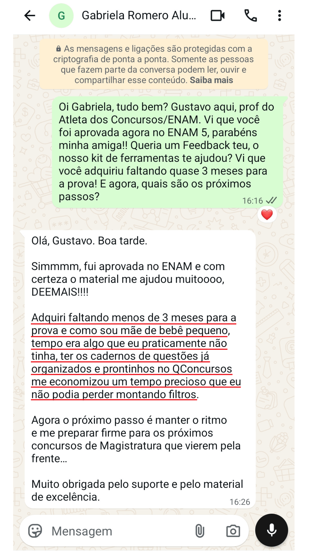 Depoimento Gabriela Romero