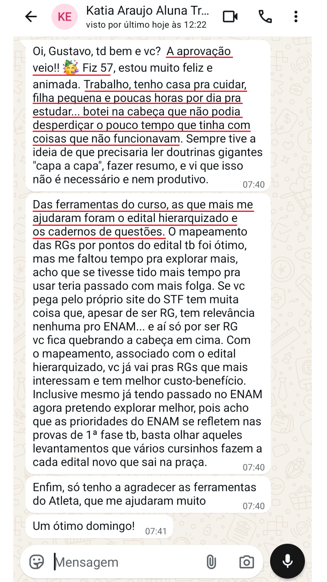 Depoimento Katia Araujo