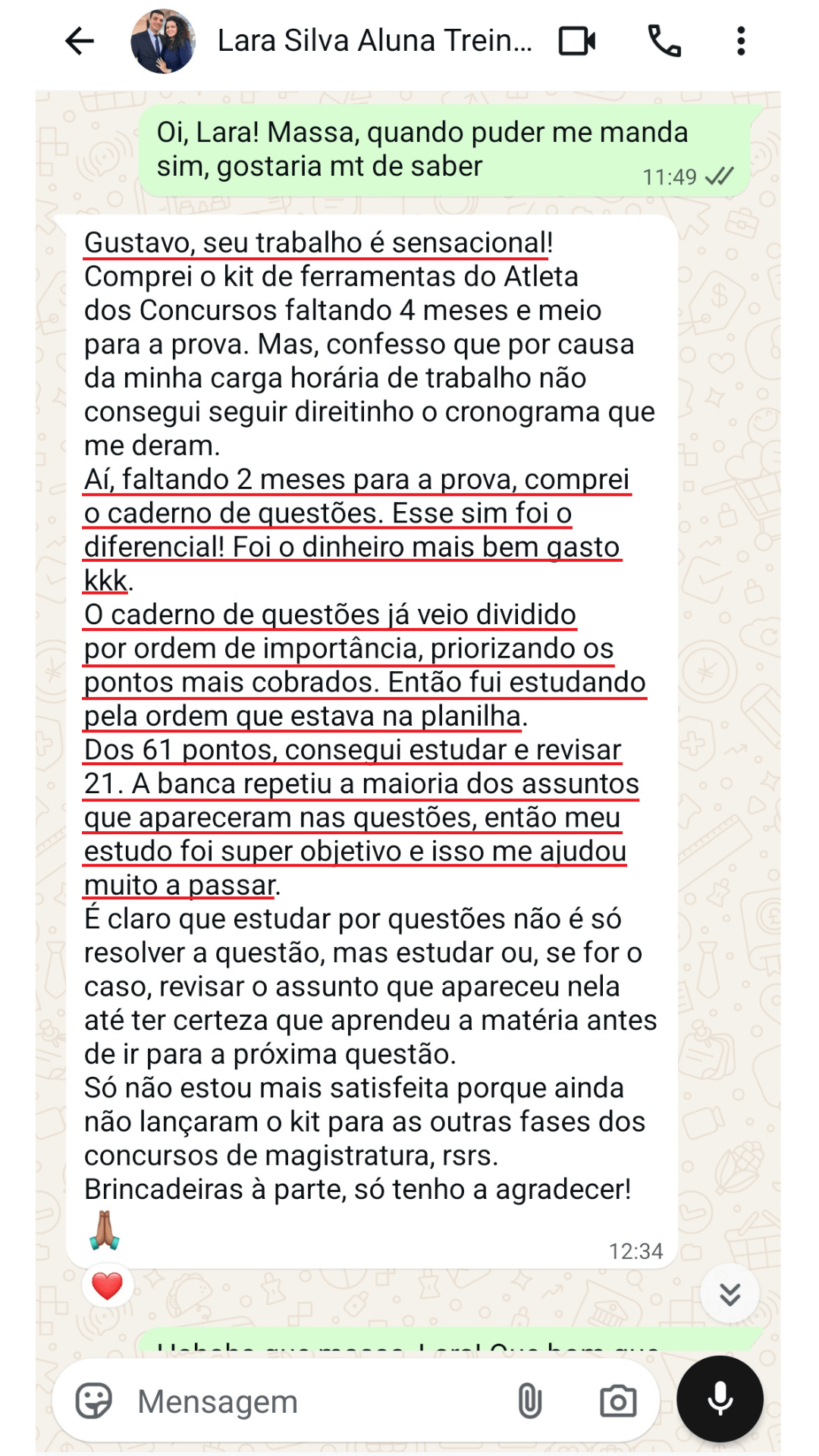 Depoimento Lara Silva ENAM 5