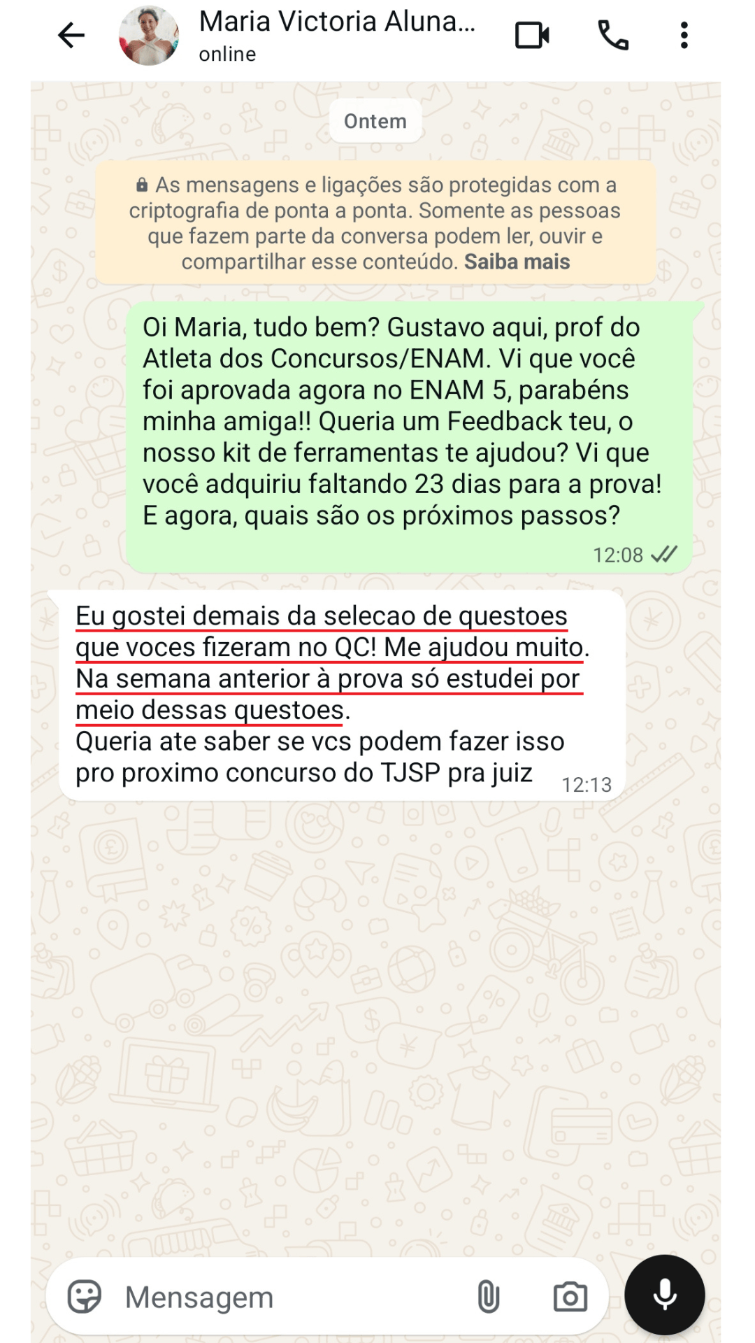Depoimento Maria Victoria