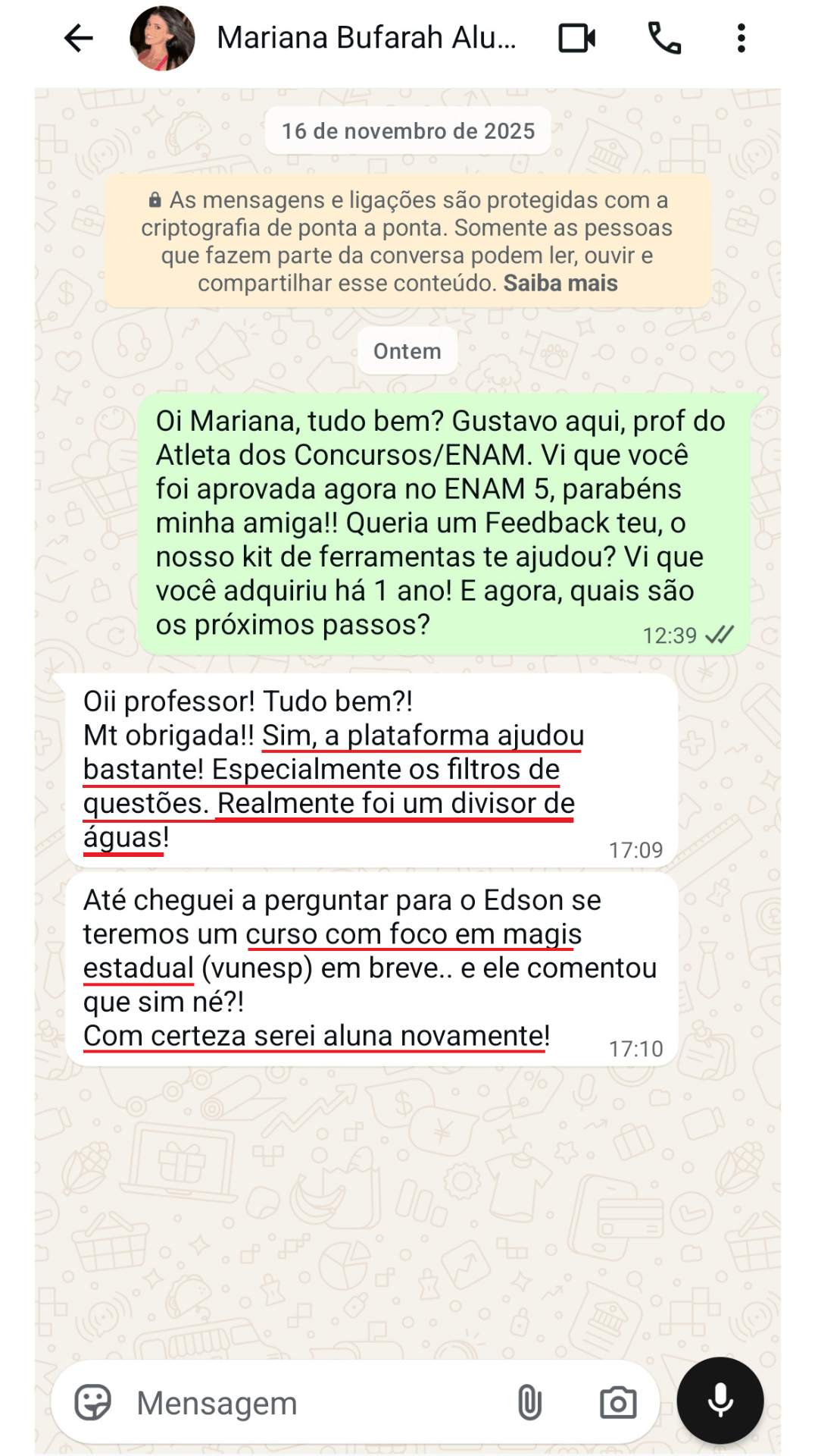 Depoimento Mariana Bufarah