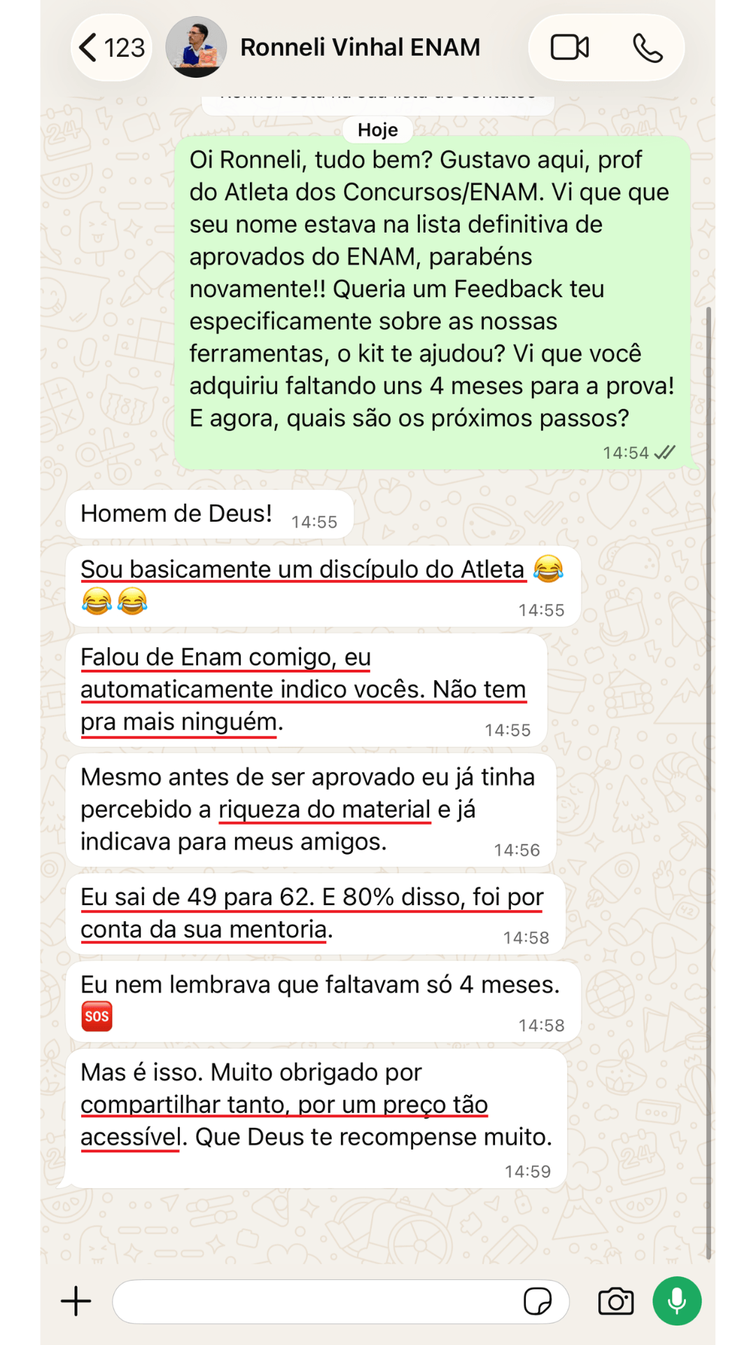 Depoimento Ronneli Vinhal ENAM 5