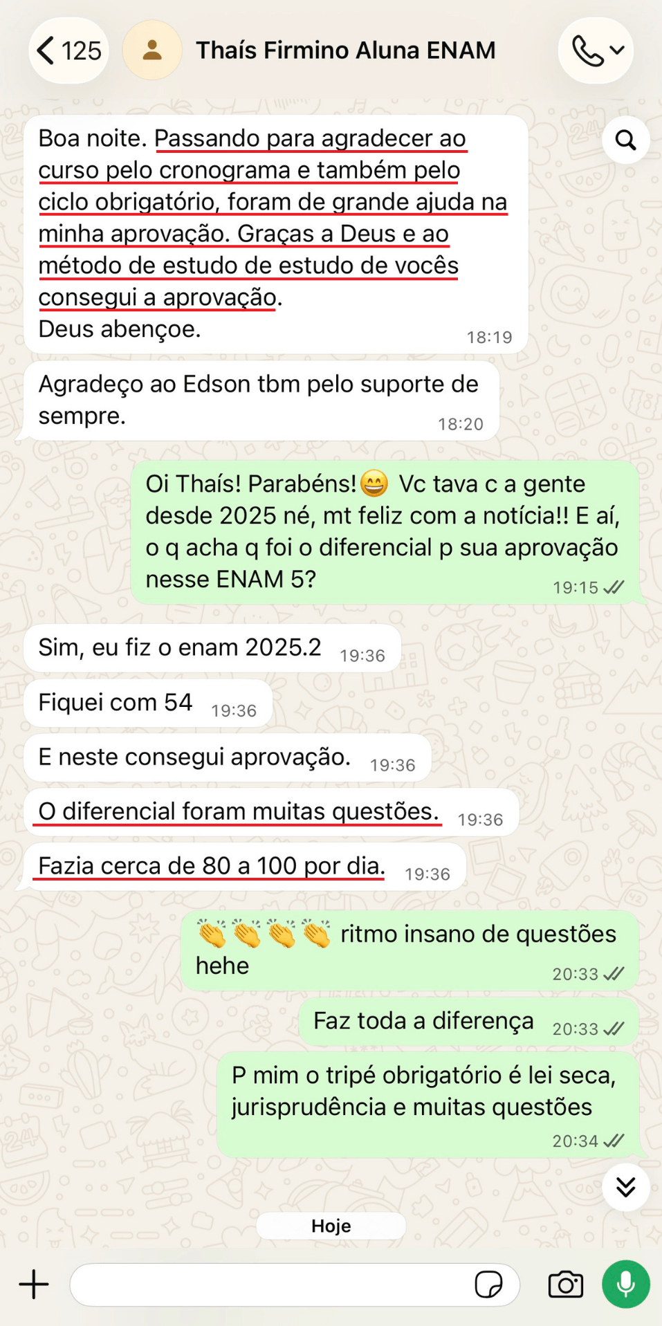 Depoimento Thaís Firmino ENAM 5